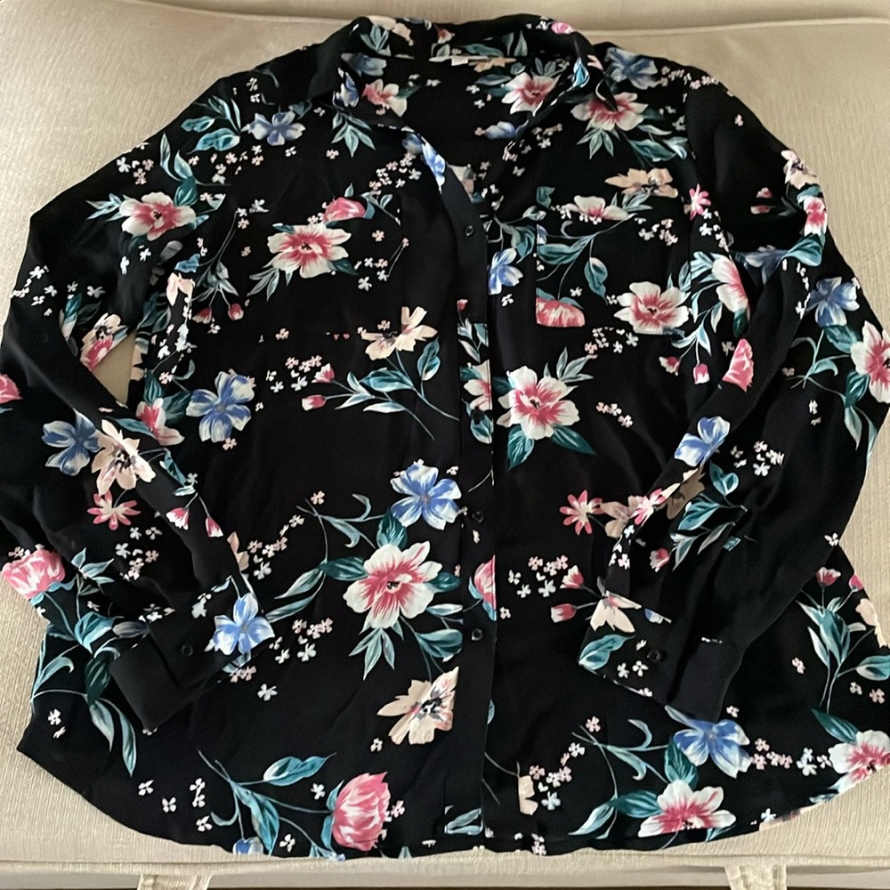 Candies Juniors button down top size L